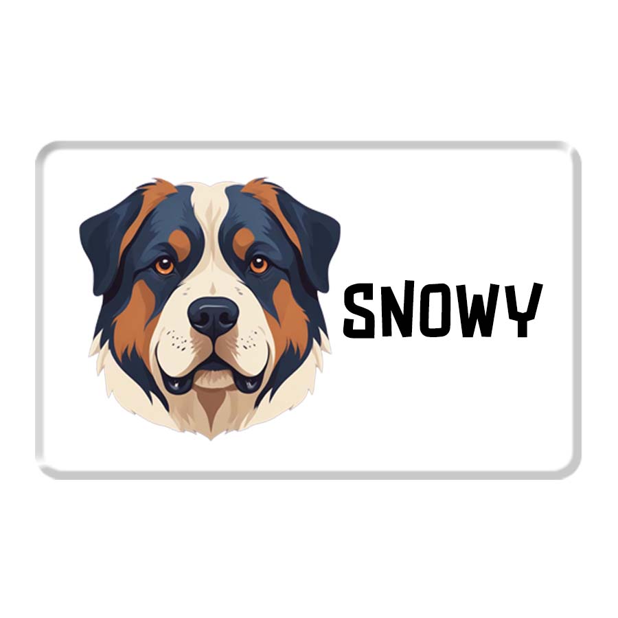 Personalized Pet Breed Fridge Magnet - Bhutia (Himalayan Dog)