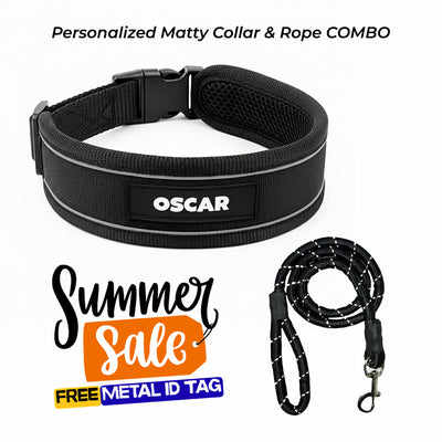 Personalized Matty Collar - BLACK