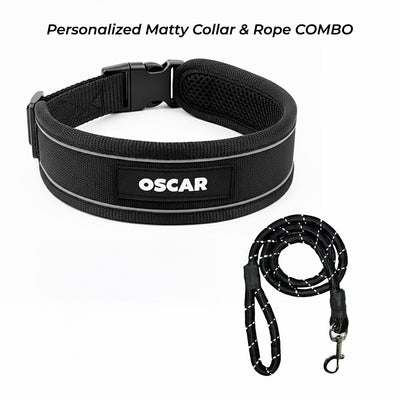 Personalized Matty Collar - BLACK