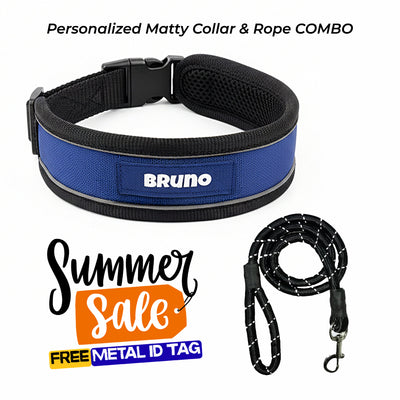 Personalized Matty Collar - BLUE