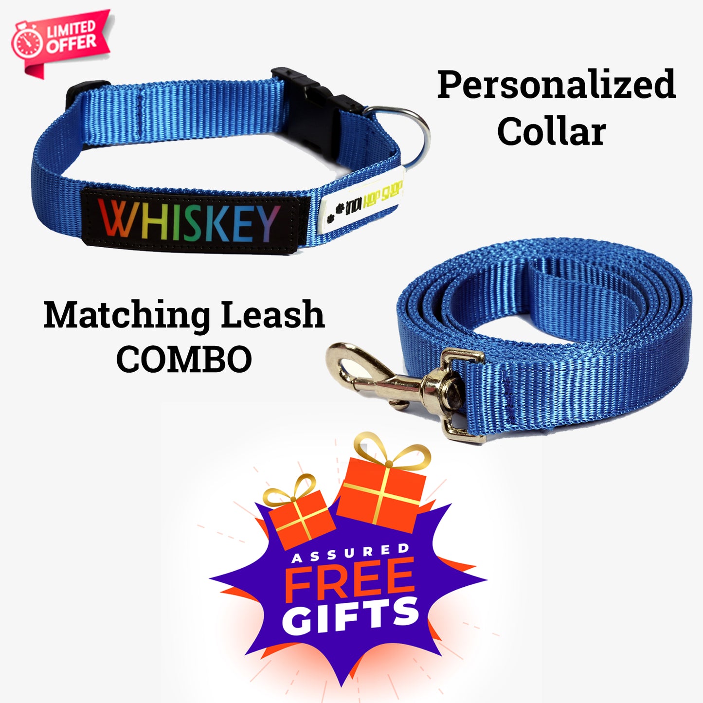 IndiHopShop Personalized Dog Collar