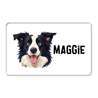 Personalized Pet Breed Fridge Magnet - Border Collie