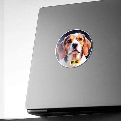 Personalized Breed Graphic Sticker - Beagle
