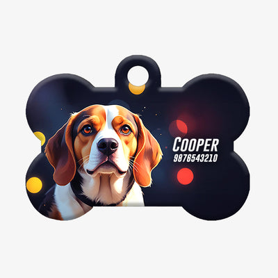 Personalized Pet ID Tag - Beagle