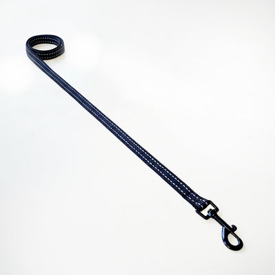 BLACK Reflective Nylon Puppy Leash