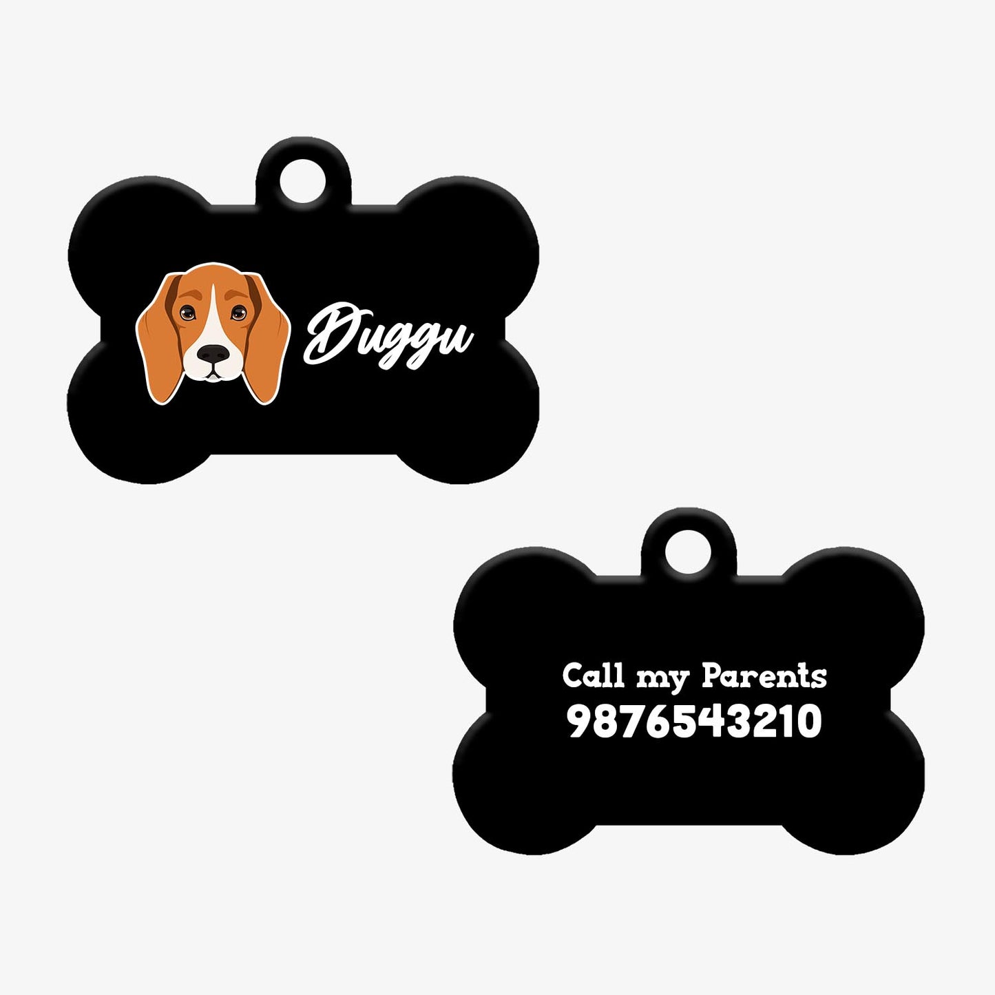 Personalized Pet ID Tag - Beagle
