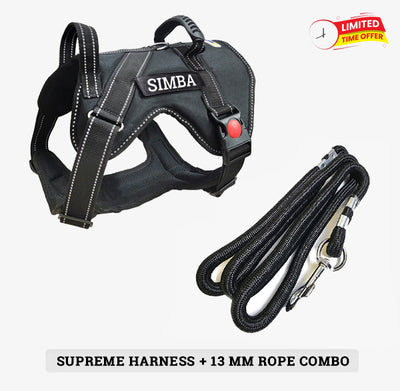 Personalized Supreme Harness - BLACK