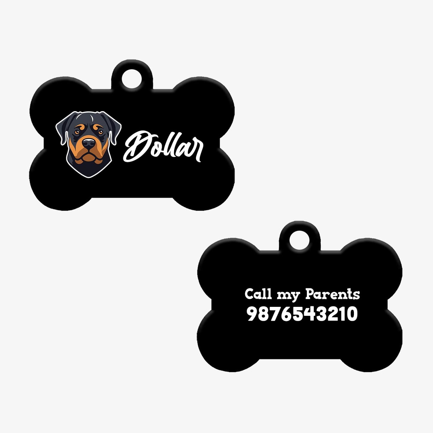 Personalized Pet ID Tag - Rottweiler