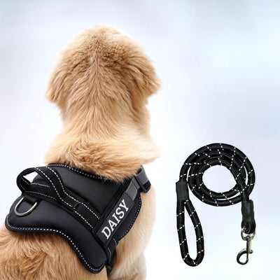 Personalized Dog Harness - BLACK