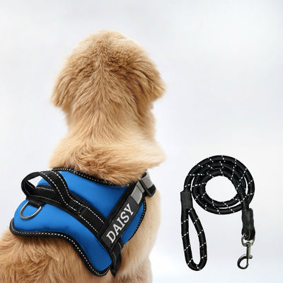 Personalized Dog Harness - BLUE