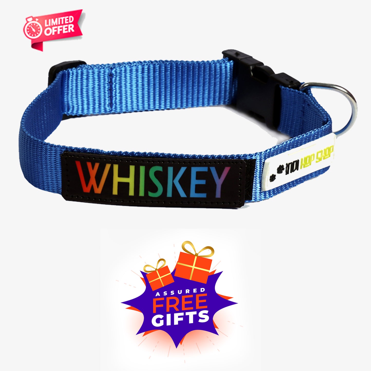 IndiHopShop Personalized Dog Collar