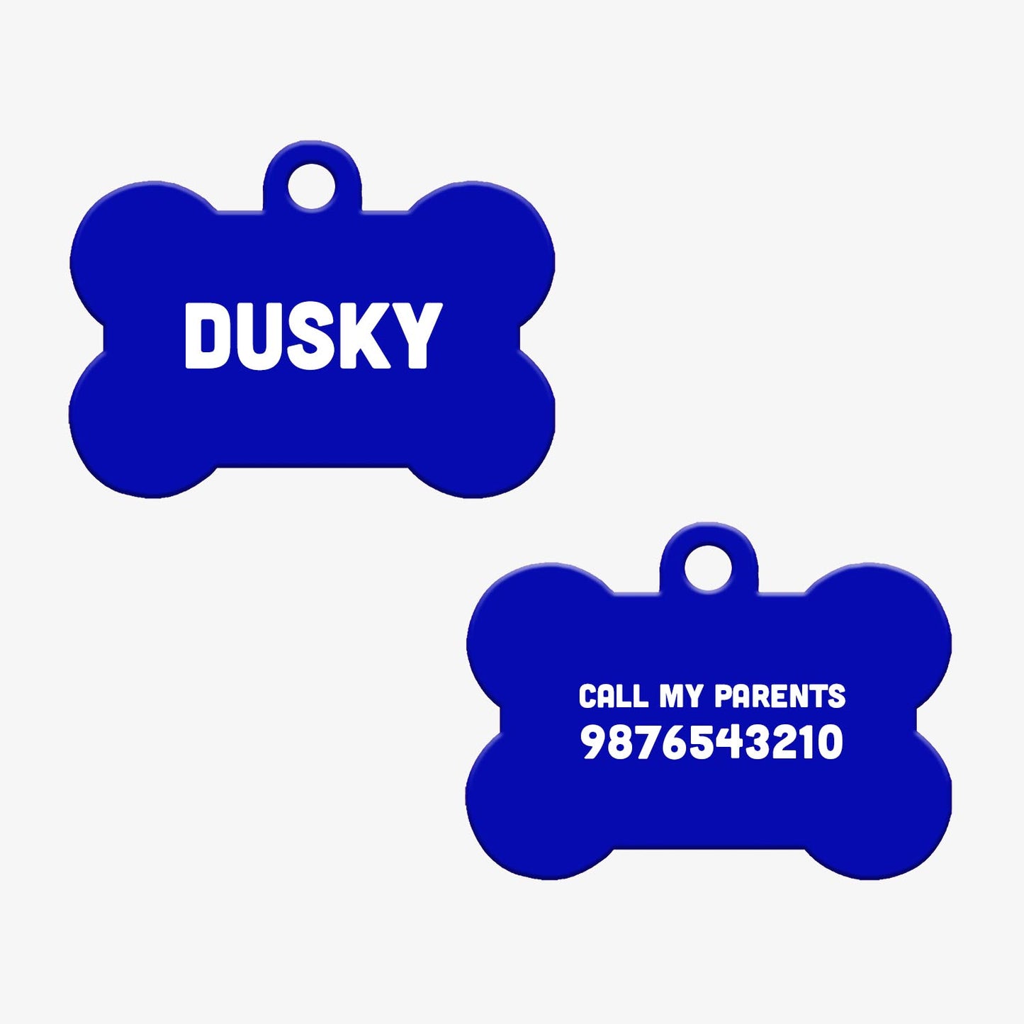 Personalized Metallic Pet ID Tag