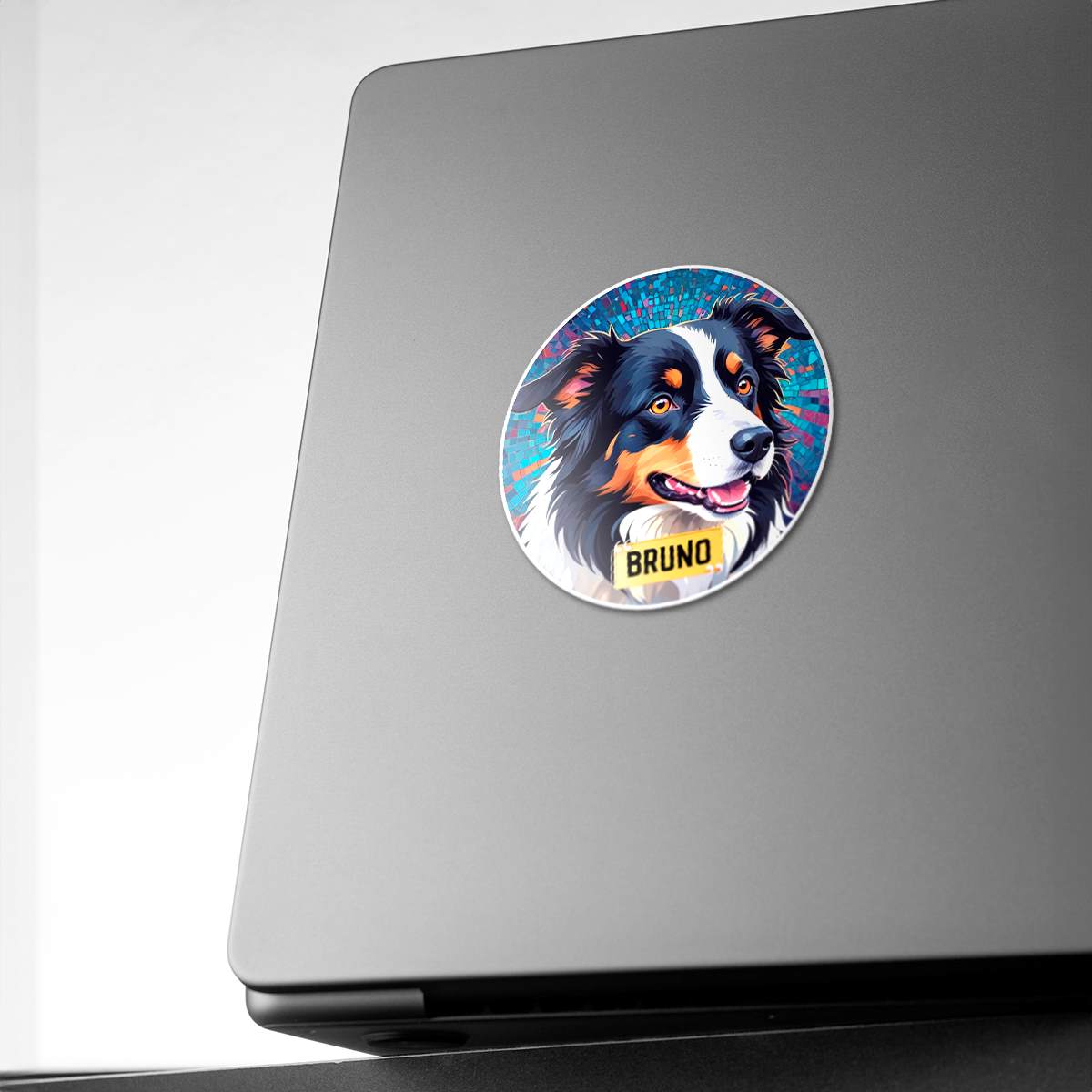 Personalized Sticker with Breed Graphic & Pet Name