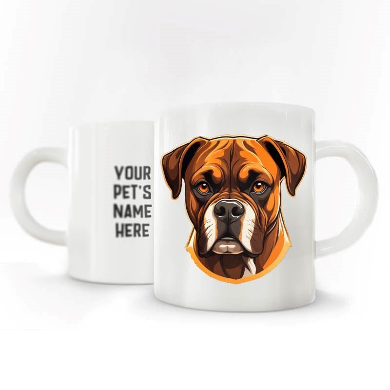 Personalized Pet Breed Coffee MUG - Graphical with Name