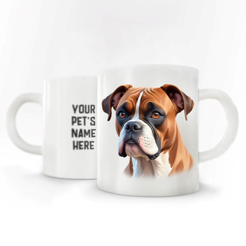 Personalized Pet Breed Coffee MUG - Graphical with Name