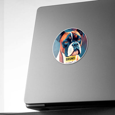 Personalized Breed Graphic Sticker - Boxer