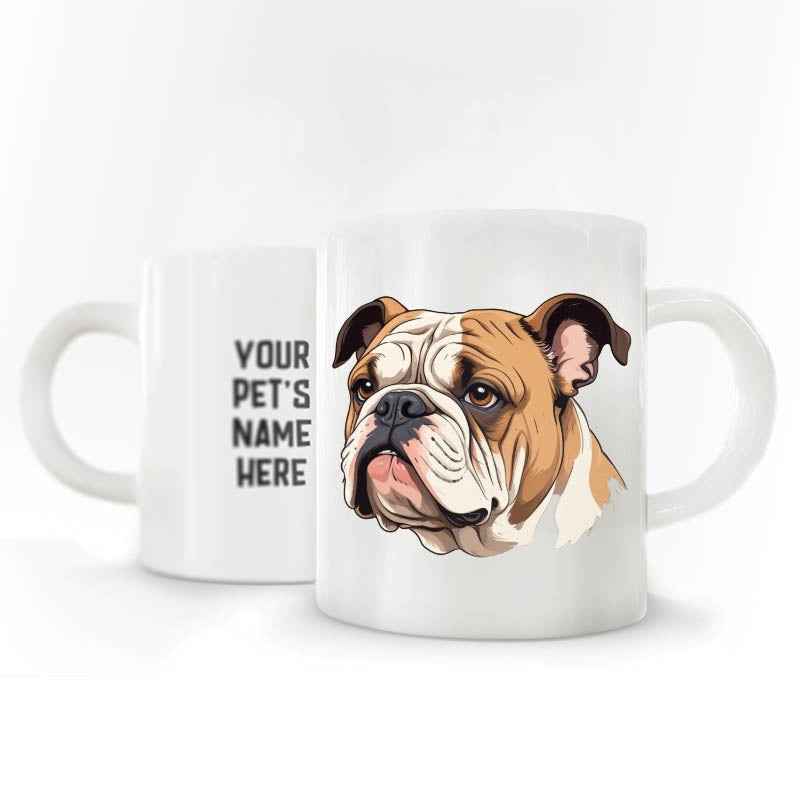 Personalized Pet Breed Coffee MUG - Graphical with Name