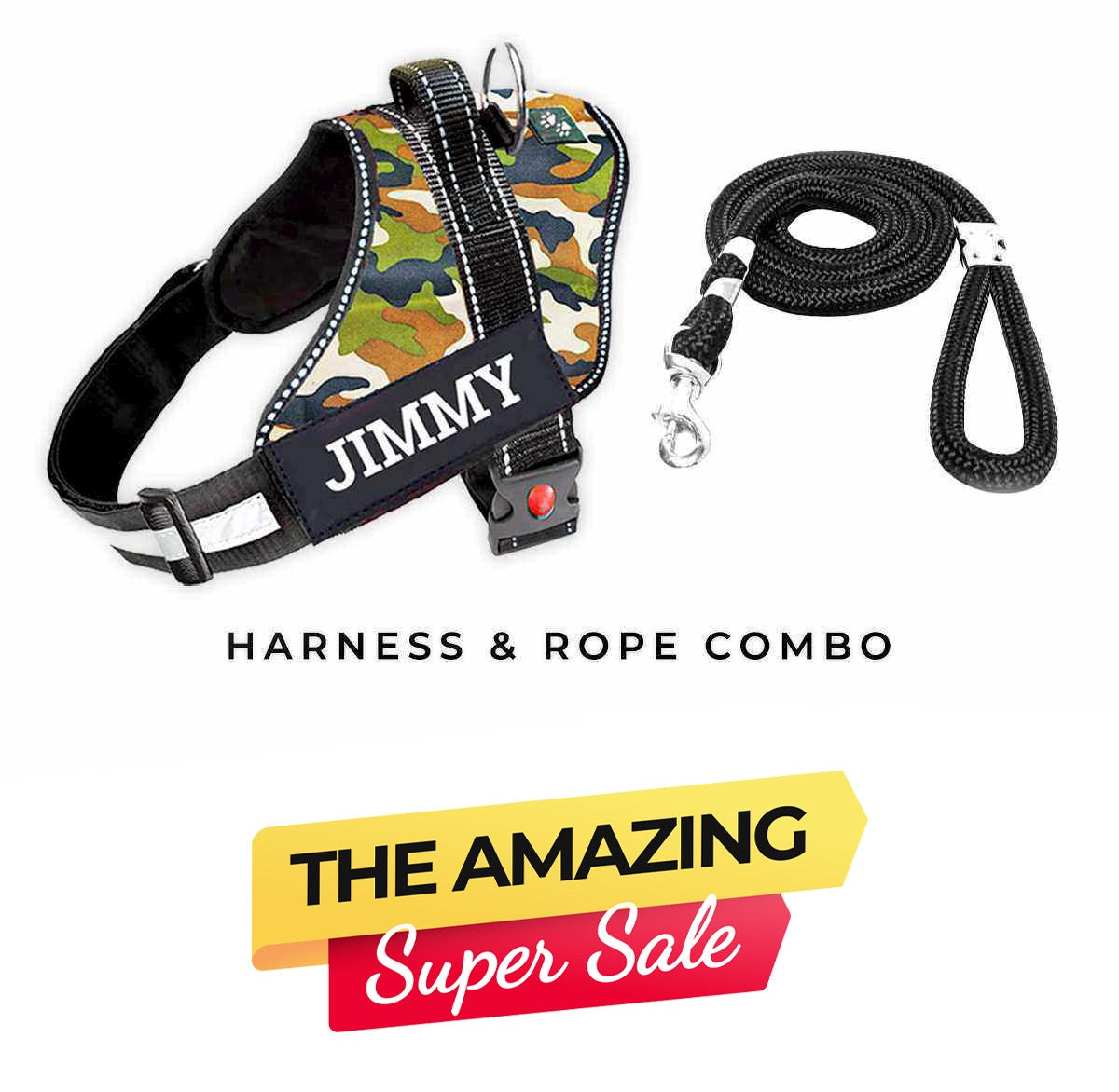 Personalized Dog Harness - CAMOUFLAGE
