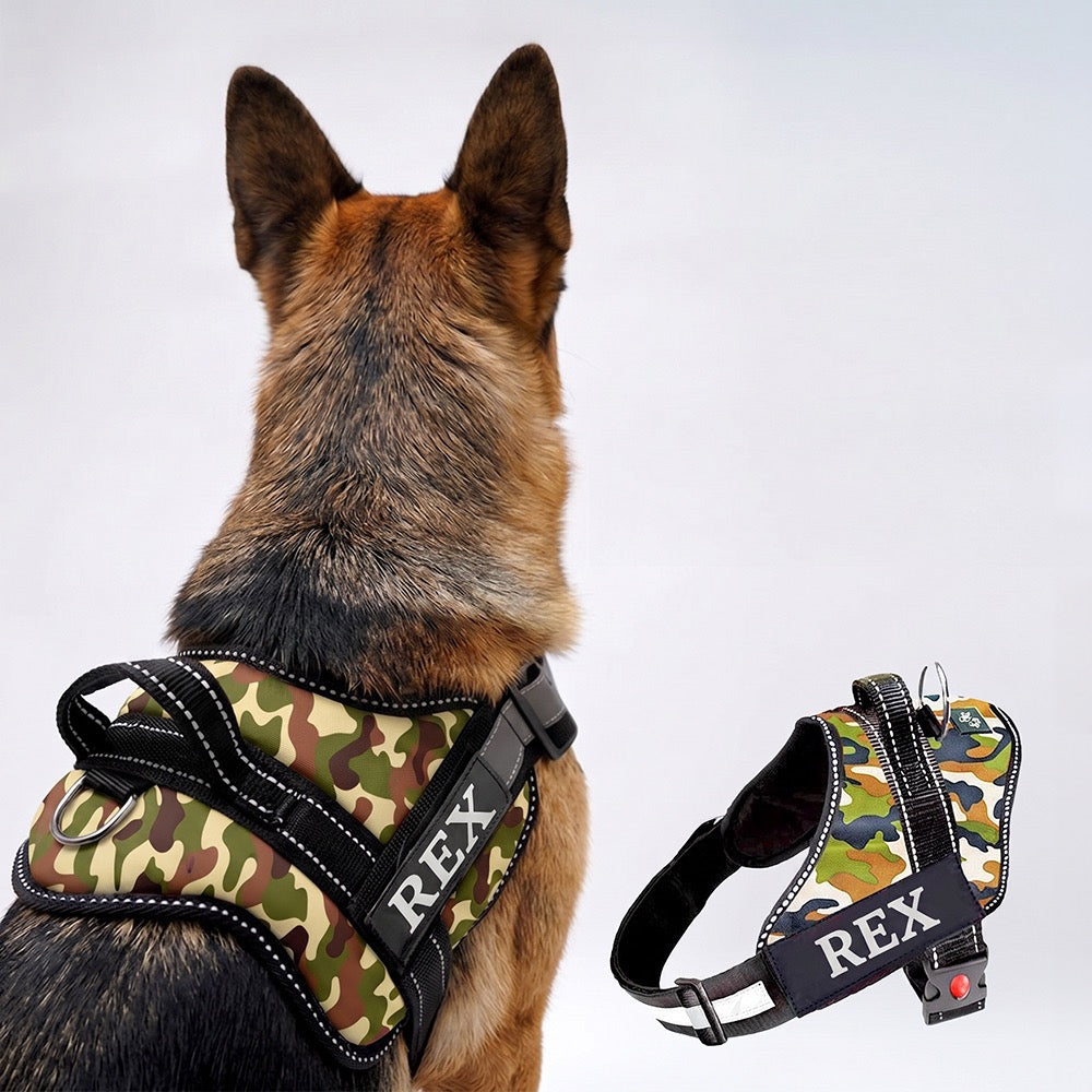 Personalized Dog Harness - CAMOUFLAGE
