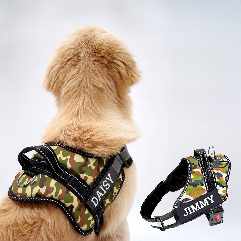 Personalized Dog Harness - CAMOUFLAGE