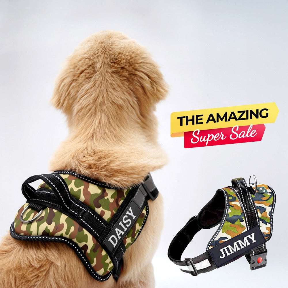 Personalized Dog Harness - CAMOUFLAGE