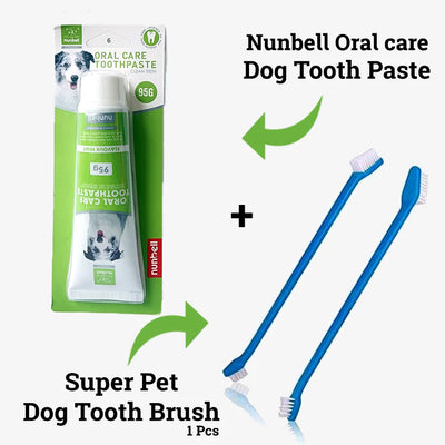 Dog Toothpaste & Super Dog Tooth Brush (1 Pc) COMBO