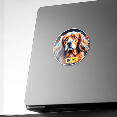 Personalized Breed Graphic Sticker - Cocker Spaniel