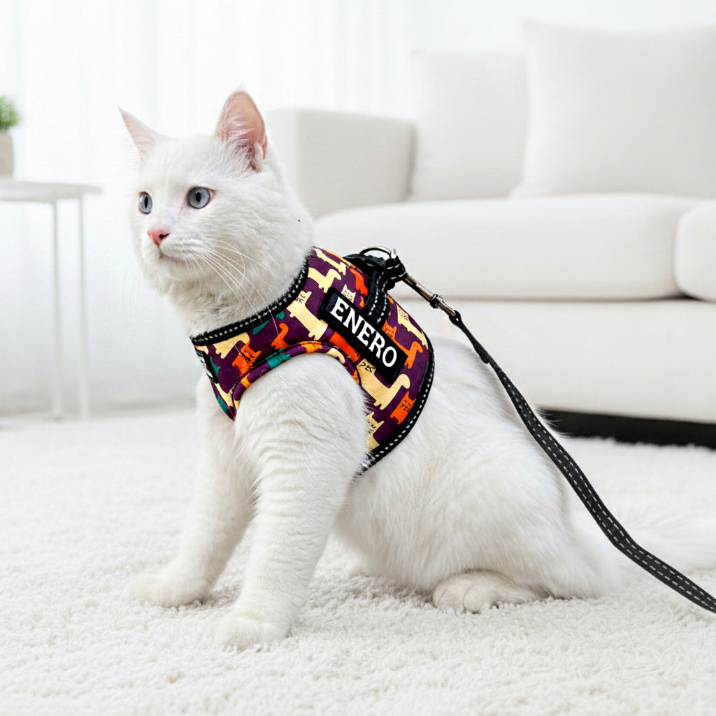 Personalized Cat Harness 2.0 - Color Cat
