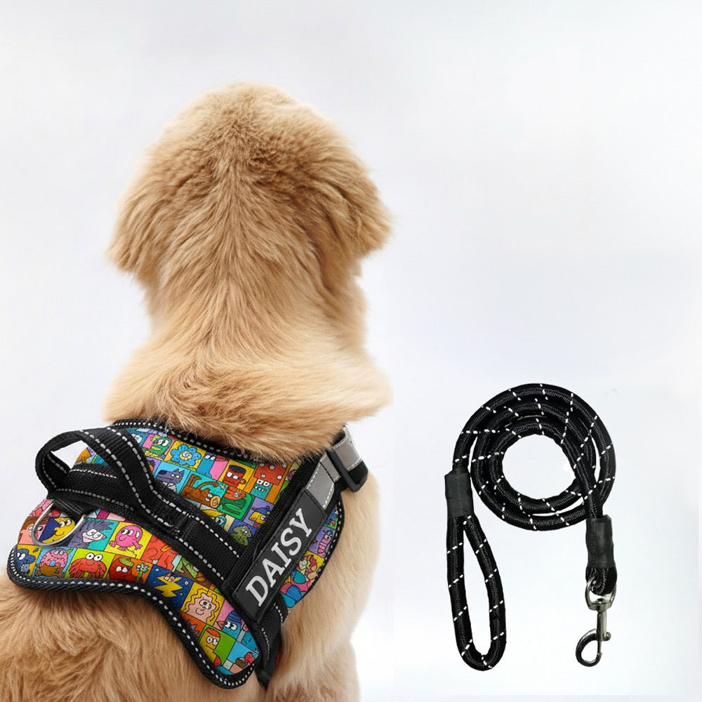 Personalized Dog Harness - COMIC CUBES