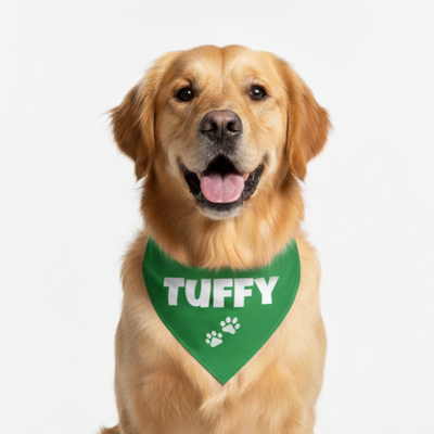 Personalized Bandana for Pets - GREEN