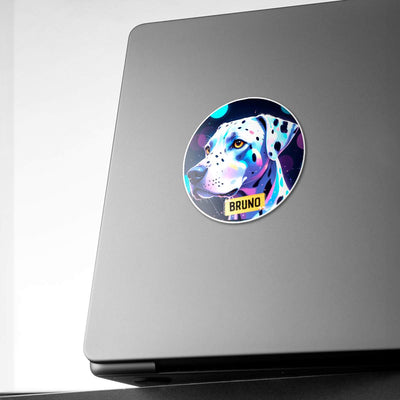 Personalized Breed Graphic Sticker - Dalmatian
