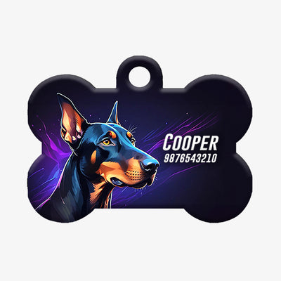 Personalized Pet ID Tag - Doberman
