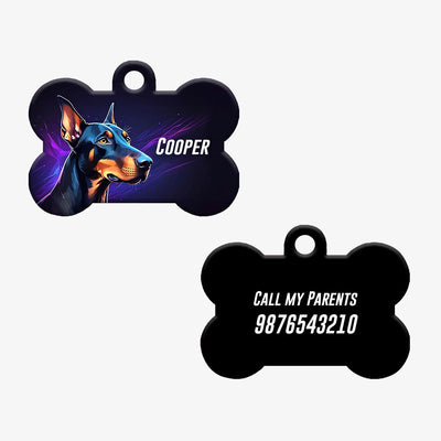 Personalized Pet ID Tag - Doberman