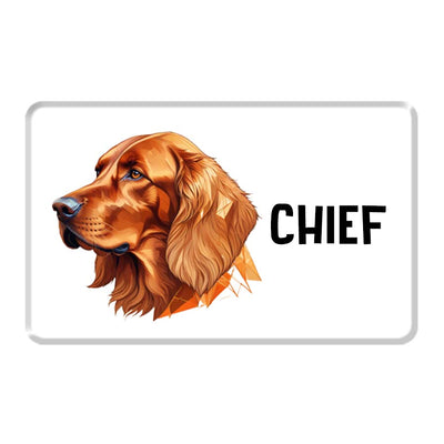 Personalized Pet Breed Fridge Magnet - Irish Setter