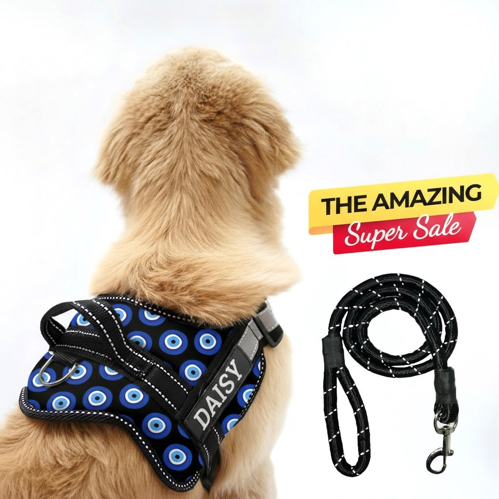 Personalized Dog Harness - EVIL EYE ARMOUR