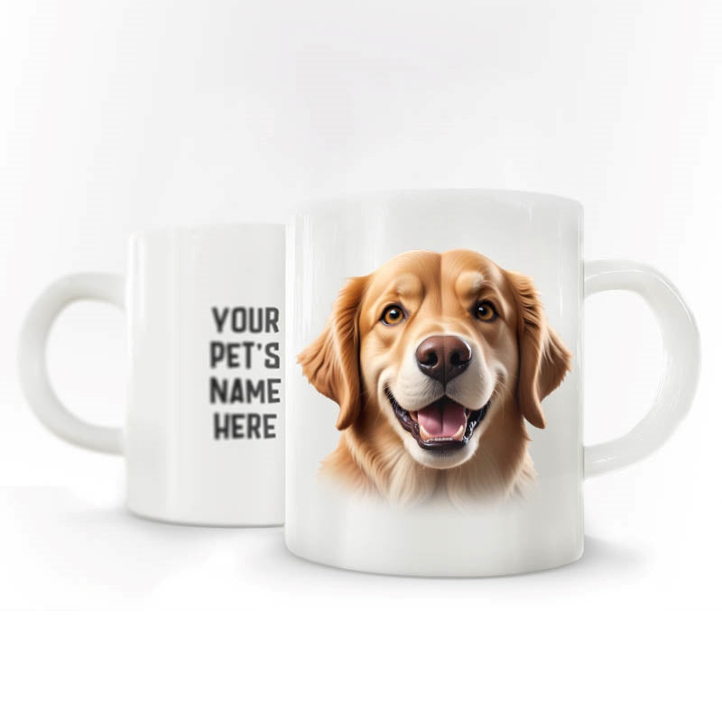 Personalized Pet Breed Coffee MUG - Graphical with Name