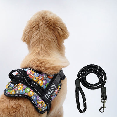 Personalized Dog Harness - GROOVY EMOJIS