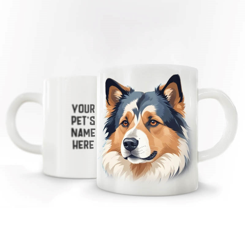 Personalized Pet Breed Coffee MUG - Graphical with Name