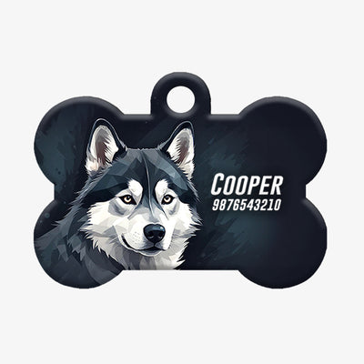 Personalized Pet ID Tag - Husky