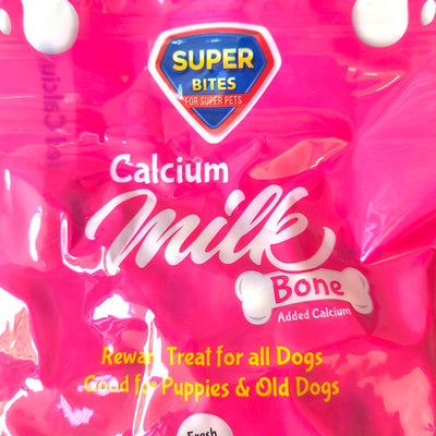 Super Bite Dog Treats - Calcium Milk Bone - 60 Pcs, 270 Grams