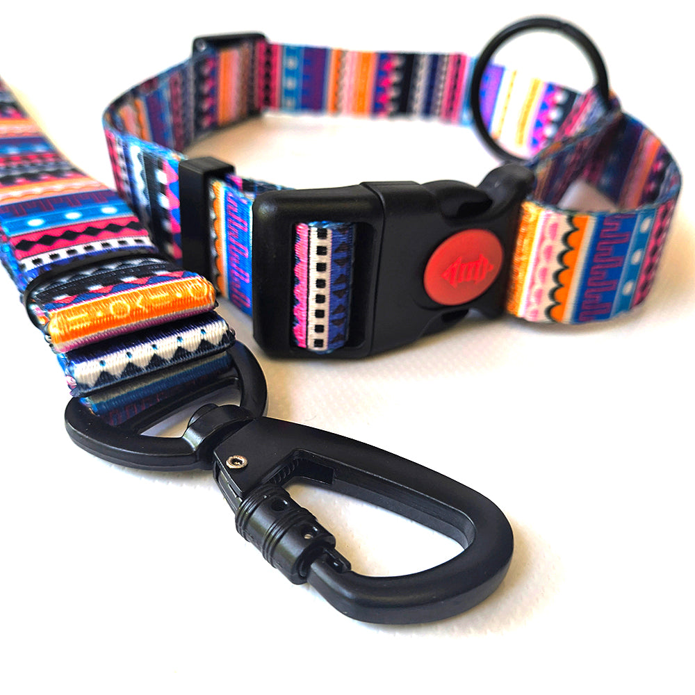 Premium Graphic Dog Collar and Leash Combo -ARABIAN NIGHTS