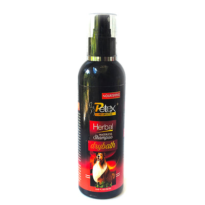 Petex Herbal Dry Bath Waterless Shampoo - 250ML