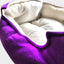 SUPER PET Soft Round Pet Fleece Cozy Bed