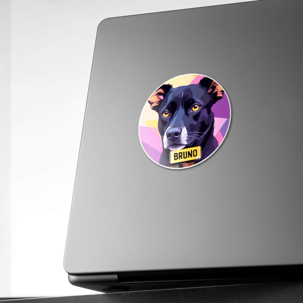 Personalized Sticker with Breed Graphic & Pet Name