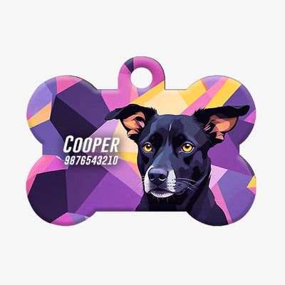 Personalized Pet ID Tag - Indie Black