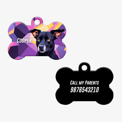 Personalized Pet ID Tag - Indie Black
