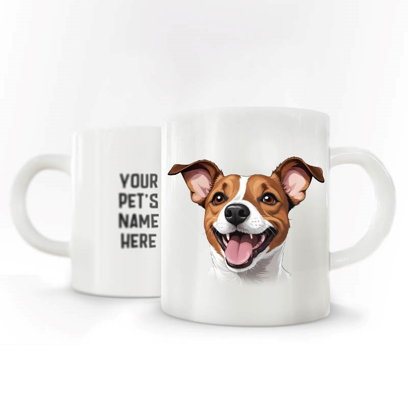 Personalized Pet Breed Coffee MUG - Graphical with Name