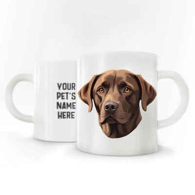 Personalized Pet Coffee Mug - Labrador - Chocolate