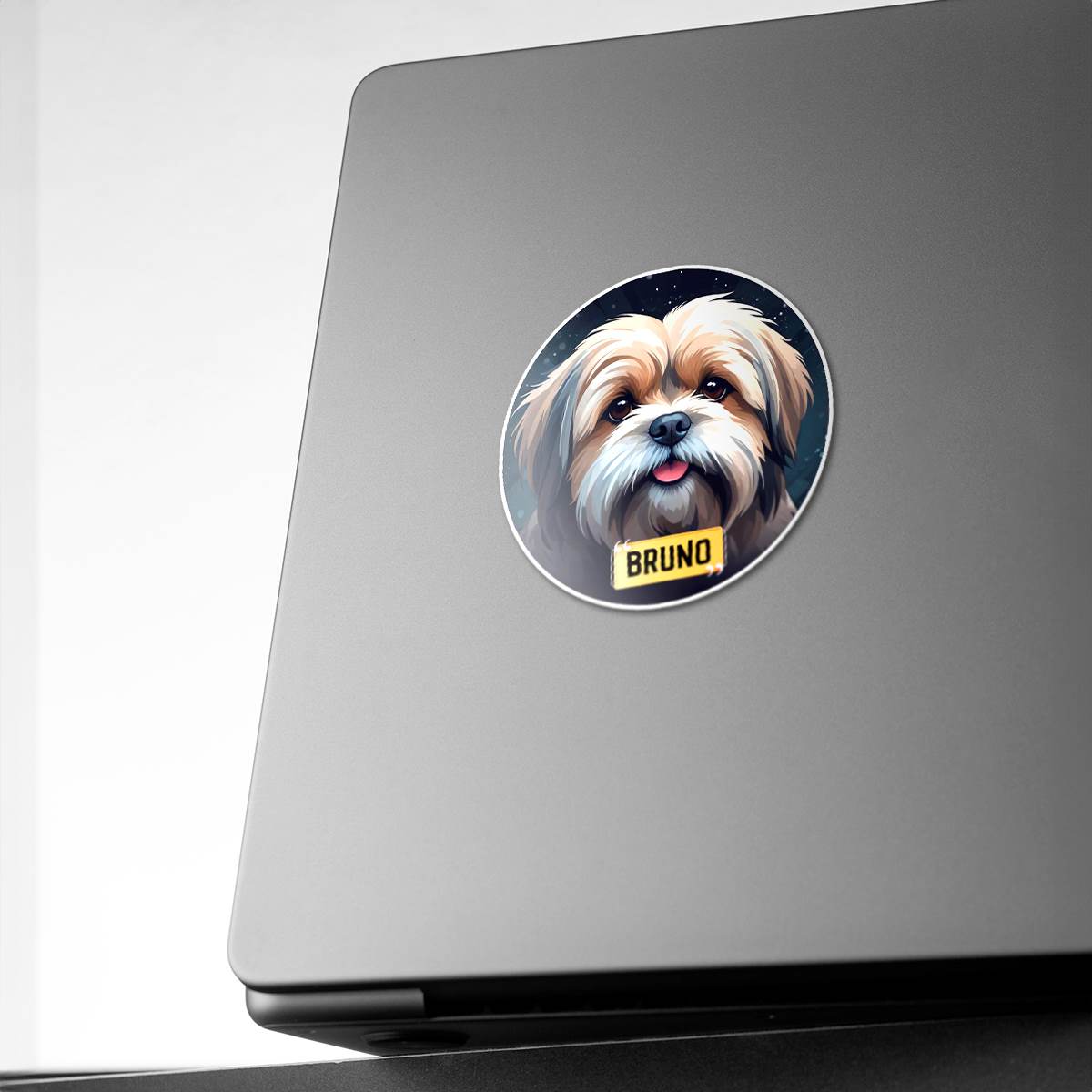 Personalized Sticker with Breed Graphic & Pet Name