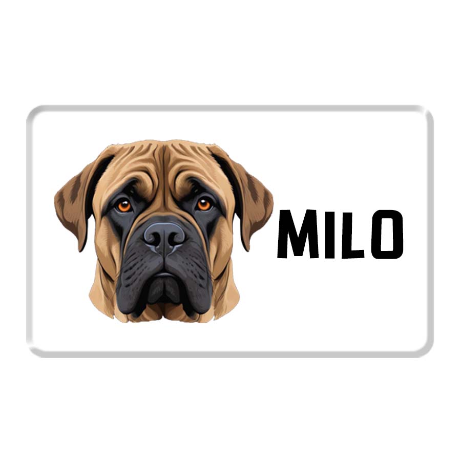 Personalized Pet Breed Fridge Magnet - Mastiff